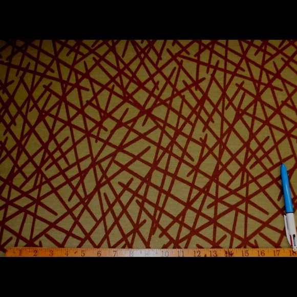 Outdoor Pattern Frenzy Green and Brown Fabric - Picture 5 of 6